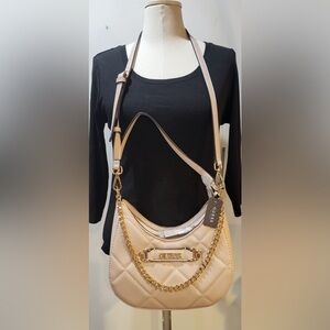 🧧PRICE Drop...GUESS pink Lorlie quilted 2 way bag